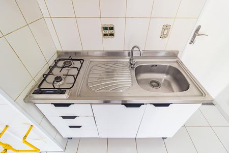 Detalhe - Cozinha de apartamento para alugar com 1 quarto, 31m² em Brás, São Paulo