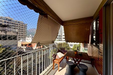 Varanda da sala de apartamento à venda com 2 quartos, 85m² em Botafogo, Rio de Janeiro