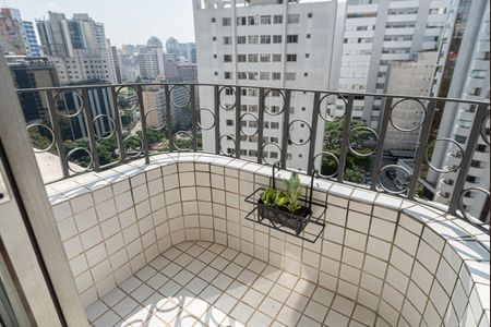 Varanda da Sala de apartamento para alugar com 1 quarto, 40m² em Bela Vista, São Paulo