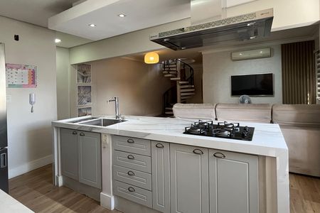 Cozinha de apartamento para alugar com 2 quartos, 200m² em Ponta da Praia, Santos