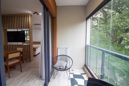 Apartamento para alugar com 41m², 1 quarto e 1 vaga Apartamento para alugar com 41m², 1 quarto e 1 vagaVaranda