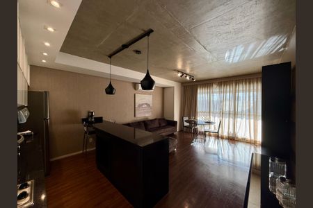 Sala de apartamento para alugar com 1 quarto, 69m² em Cidade Monções, São Paulo