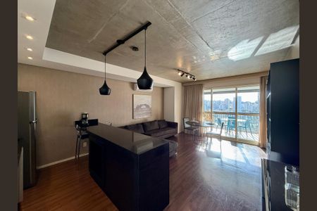 Sala de apartamento para alugar com 1 quarto, 69m² em Cidade Monções, São Paulo