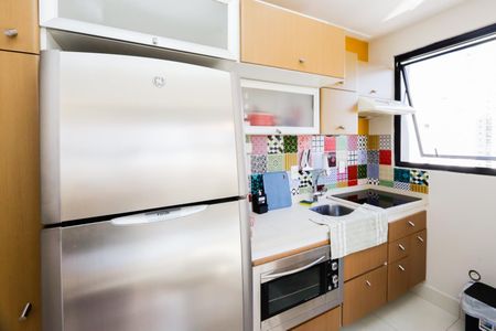 Cozinha de kitnet/studio à venda com 1 quarto, 49m² em Brooklin Paulista, São Paulo