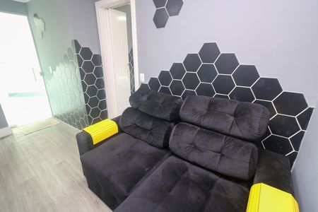 Sala de apartamento à venda com 1 quarto, 50m² em Jardim Alzira Franco, Santo André