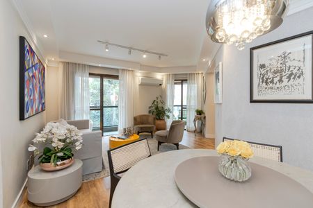 Sala de apartamento à venda com 3 quartos, 121m² em Brooklin Novo, São Paulo