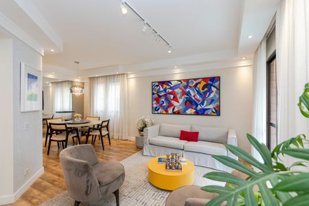 Sala de apartamento à venda com 3 quartos, 121m² em Brooklin Novo, São Paulo