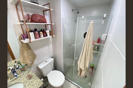 Banheiro social de apartamento à venda com 1 quarto, 44m² em Cachambi, Rio de Janeiro
