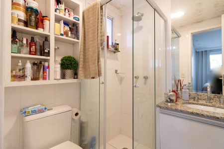 Banheiro da Suíte 2 de apartamento à venda com 3 quartos, 95m² em Jardim Adhemar de Barros, São Paulo