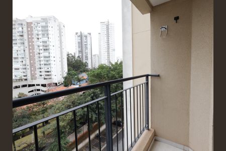 Varanda da Sala de apartamento à venda com 2 quartos, 49m² em Vila Andrade, São Paulo