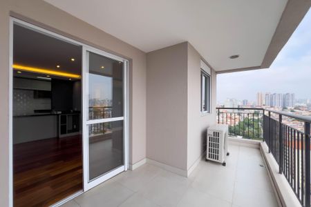 Varanda da Sala de apartamento à venda com 1 quarto, 63m² em Vila Monumento, São Paulo