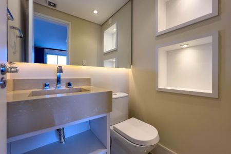 Apartamento à venda com 63m², 1 quarto e 2 vagasLavabo