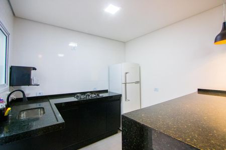 Cozinha de apartamento para alugar com 2 quartos, 52m² em Vila Scarpelli, Santo André