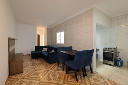 Sala de apartamento à venda com 2 quartos, 90m² em Vila Pires, Santo André