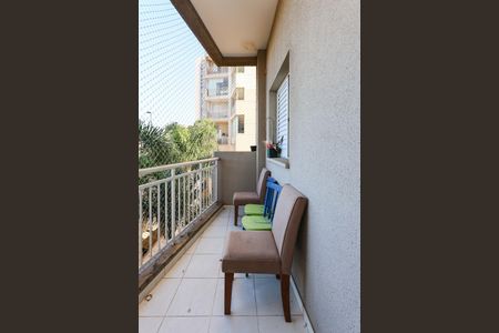 Varanda da Sala de apartamento para alugar com 2 quartos, 52m² em Jardim Monte Alegre, Taboão da Serra