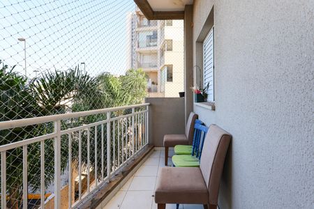 Varanda da Sala de apartamento para alugar com 2 quartos, 52m² em Jardim Monte Alegre, Taboão da Serra