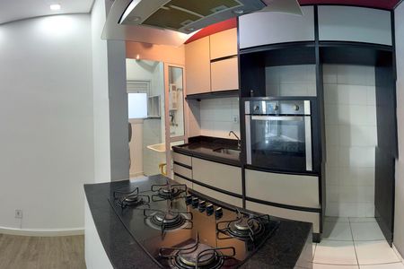Cozinha e Área de Serviço de apartamento para alugar com 2 quartos, 52m² em Jardim Monte Alegre, Taboão da Serra