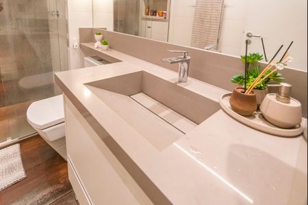Apartamento à venda com 82m², 3 quartos e 2 vagas Apartamento à venda com 82m², 3 quartos e 2 vagasBanheiro social