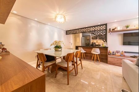 Sala de apartamento à venda com 3 quartos, 82m² em Vila Valparaiso, Santo André
