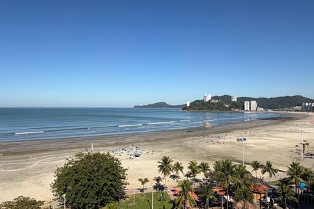 Vista da Sala de apartamento para alugar com 1 quarto, 52m² em José Menino, Santos