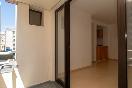 Varanda da Sala de apartamento à venda com 1 quarto, 45m² em Consolação, São Paulo
