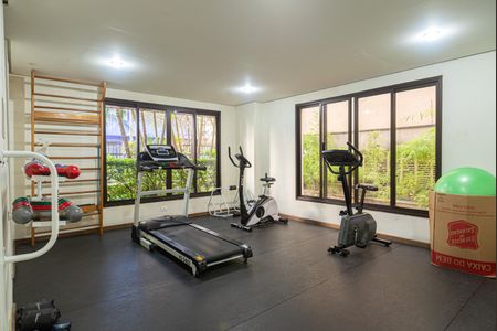 Apartamento para alugar com 45m², 1 quarto e 1 vaga Apartamento para alugar com 45m², 1 quarto e 1 vagaÁrea comum - Academia