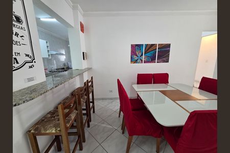 Sala de jantar de apartamento para alugar com 3 quartos, 104m² em Ocian, Praia Grande
