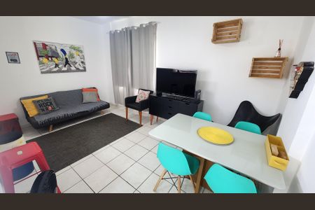 Sala de apartamento para alugar com 1 quarto, 54m² em José Menino, Santos