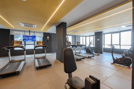 Área comum - Academia de kitnet/studio para alugar com 1 quarto, 24m² em Bela Vista, São Paulo