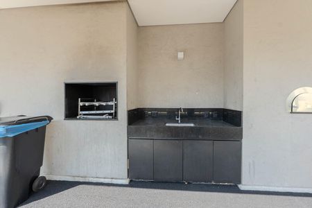 Área comum - Churrasqueira de kitnet/studio para alugar com 1 quarto, 24m² em Bela Vista, São Paulo