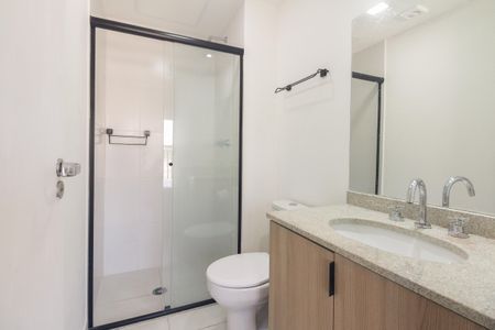Studio para alugar com 24m², 1 quarto e sem vaga Studio para alugar com 24m², 1 quarto e sem vagaBanheiro Social