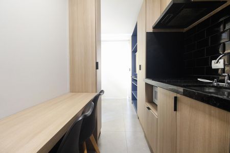 Studio para alugar com 24m², 1 quarto e sem vaga Studio para alugar com 24m², 1 quarto e sem vagaCozinha