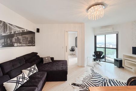 Apartamento para alugar com 57m², 1 quarto e 2 vagasSala