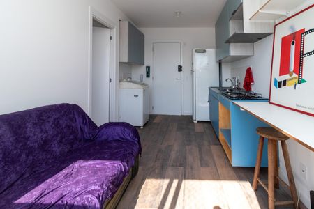 Sacada da Sala de apartamento para alugar com 1 quarto, 30m² em Barra Funda, São Paulo