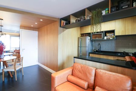 Sala de apartamento para alugar com 1 quarto, 55m² em Campo Belo, São Paulo