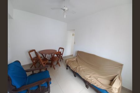 Sala                de apartamento para alugar com 1 quarto, 55m² em Centro, São Vicente