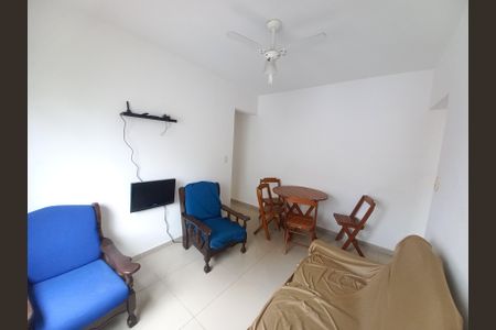 Sala                 de apartamento para alugar com 1 quarto, 55m² em Centro, São Vicente