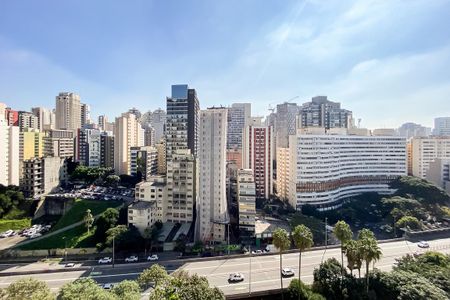 Sala - Vista de apartamento para alugar com 1 quarto, 48m² em Bela Vista, São Paulo