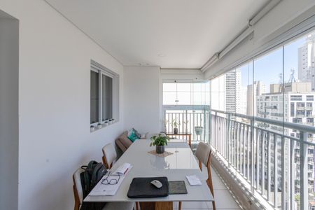 Varanda da Sala de apartamento para alugar com 2 quartos, 80m² em Santo Amaro, São Paulo
