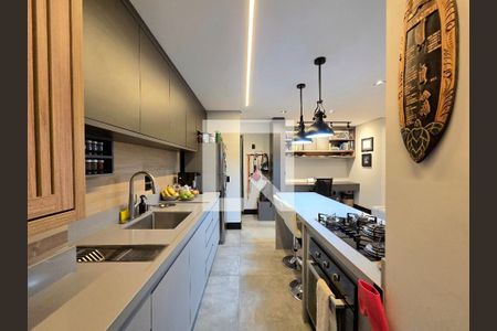 Cozinha de apartamento para alugar com 1 quarto, 65m² em Indianópolis, São Paulo