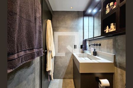 Banheiro da Suíte de apartamento para alugar com 1 quarto, 65m² em Indianópolis, São Paulo