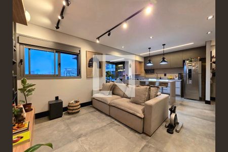 Sala de apartamento para alugar com 1 quarto, 65m² em Indianópolis, São Paulo