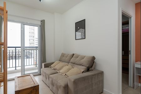 Sala - Cozinha de apartamento para alugar com 1 quarto, 33m² em Bela Vista, São Paulo
