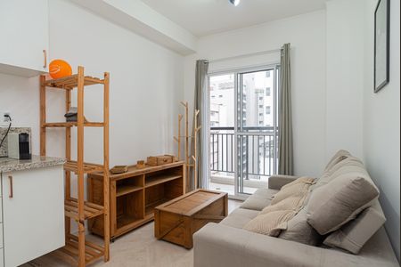 Sala - Cozinha de apartamento para alugar com 1 quarto, 33m² em Bela Vista, São Paulo