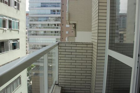 Varanda da Sala de apartamento para alugar com 1 quarto, 88m² em Gonzaga, Santos