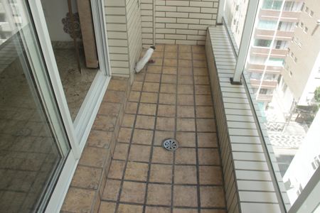 Varanda da Sala de apartamento para alugar com 1 quarto, 88m² em Gonzaga, Santos