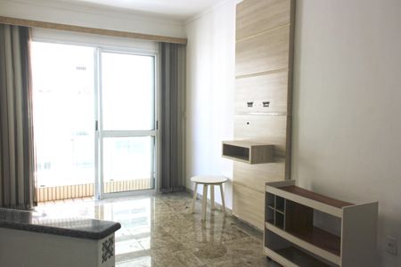Sala de apartamento para alugar com 1 quarto, 88m² em Gonzaga, Santos