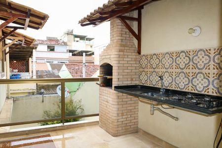 Varanda Gourmet de casa de condomínio para alugar com 3 quartos, 120m² em Todos Os Santos, Rio de Janeiro