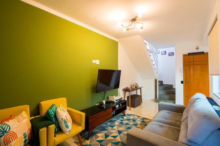 Sala de apartamento para alugar com 2 quartos, 94m² em Jardim Cristiane, Santo André