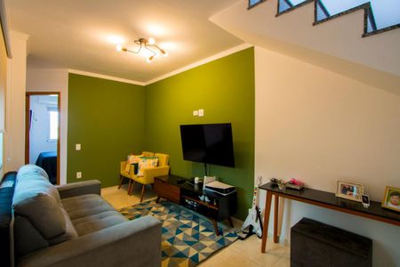 Sala de apartamento para alugar com 2 quartos, 94m² em Jardim Cristiane, Santo André